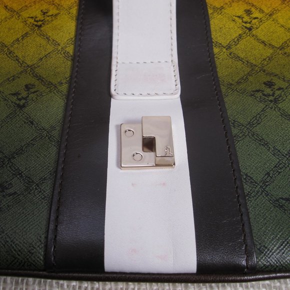 L.A.M.B. Carlisle Foldover Clutch in Ombre Rasta with Dust Bag - Gwen Stefani - Picture 12 of 16